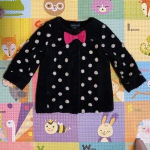 Cynthia Rowley Kids white polka dot coat - 24M